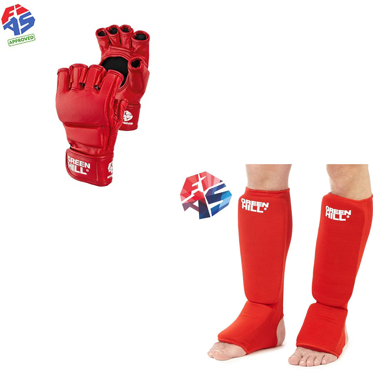 Sambo Bundles (Gloves+Shin) Green Hill Sports