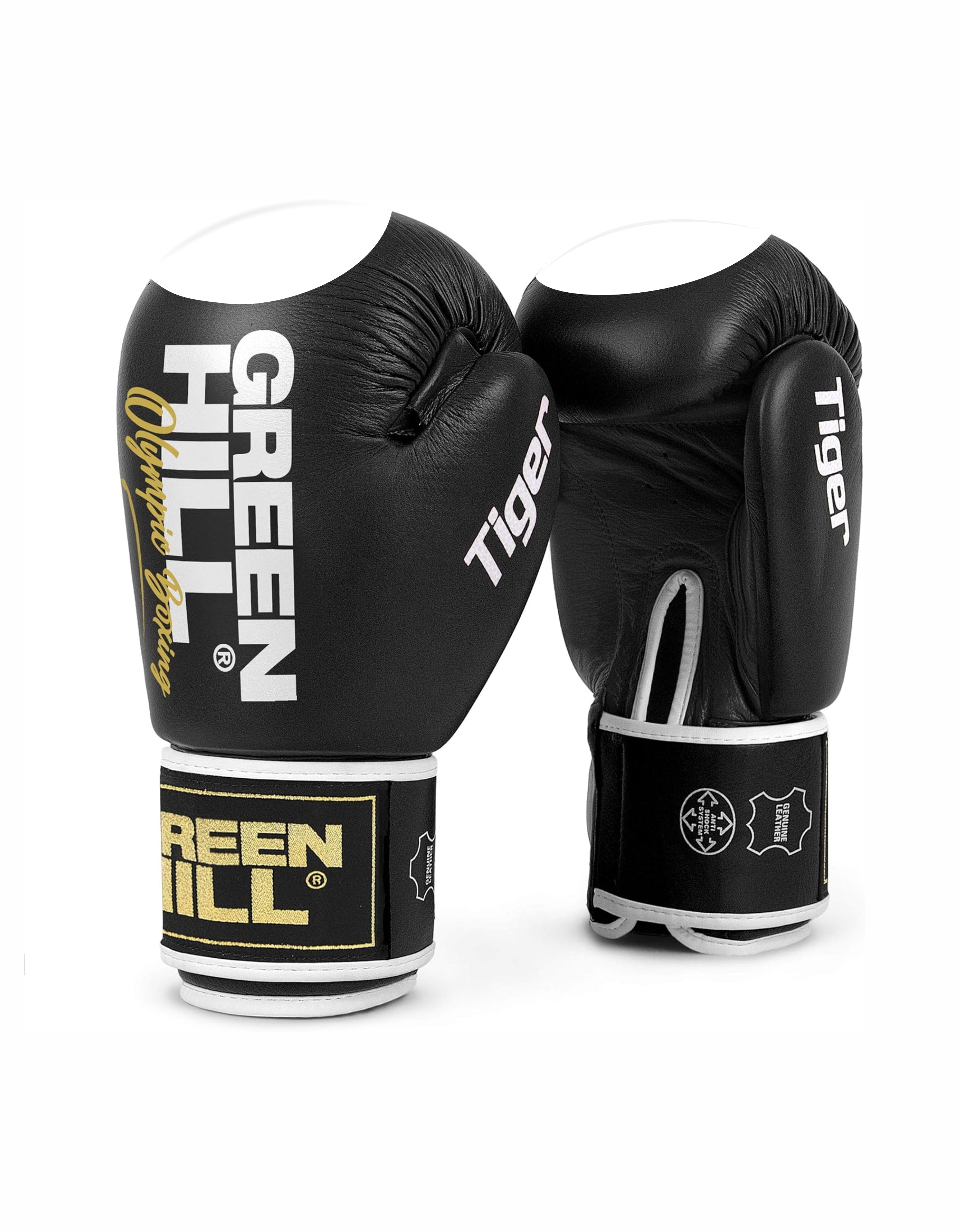 Premium quality Boxing Gloves Tiger with Target Green Hill Sports