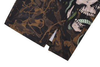 GREEN HILL New MMA Shorts White Sublimated (10503)