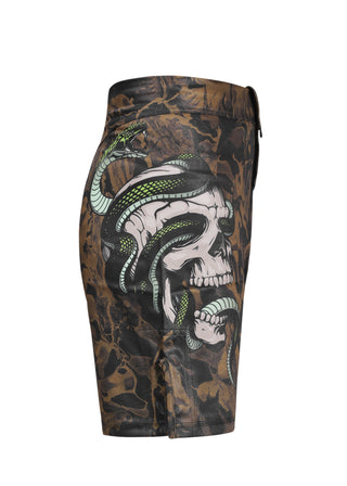 GREEN HILL New MMA Shorts White Sublimated (10503)