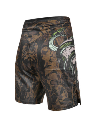 GREEN HILL New MMA Shorts White Sublimated (10503)