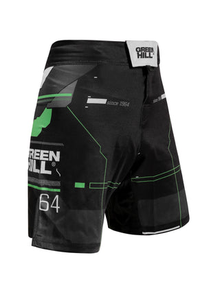 GREEN HILL New MMA Shorts White Sublimated (10504)