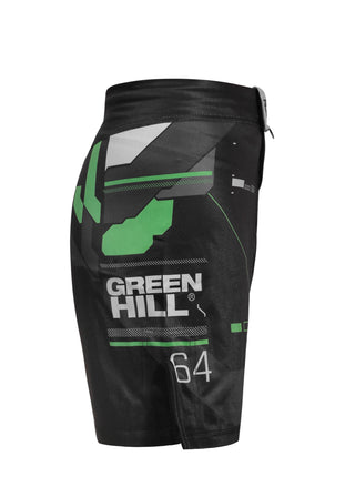 GREEN HILL New MMA Shorts White Sublimated (10504)