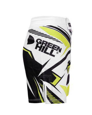 GREEN HILL New MMA Shorts White Sublimated (10506)