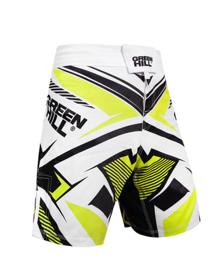 GREEN HILL New MMA Shorts White Sublimated (10506)