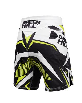 GREEN HILL New MMA Shorts White Sublimated (10506)