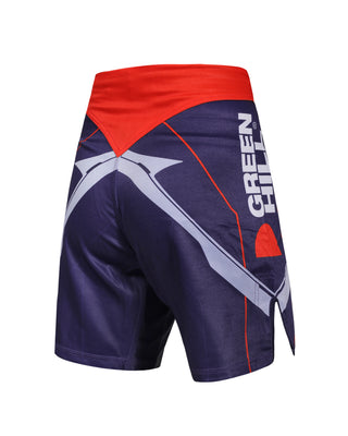 GREEN HILL New MMA Shorts White Sublimated (10507)