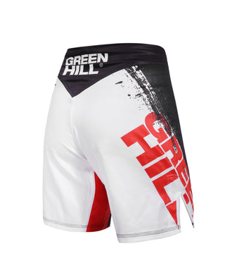 GREEN HILL New MMA Shorts White Sublimated (10535)