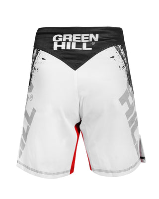 GREEN HILL New MMA Shorts White Sublimated (10535)