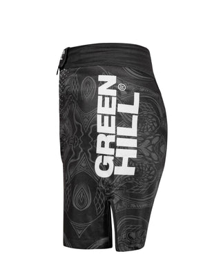GREEN HILL New MMA Shorts White Sublimated (10537)
