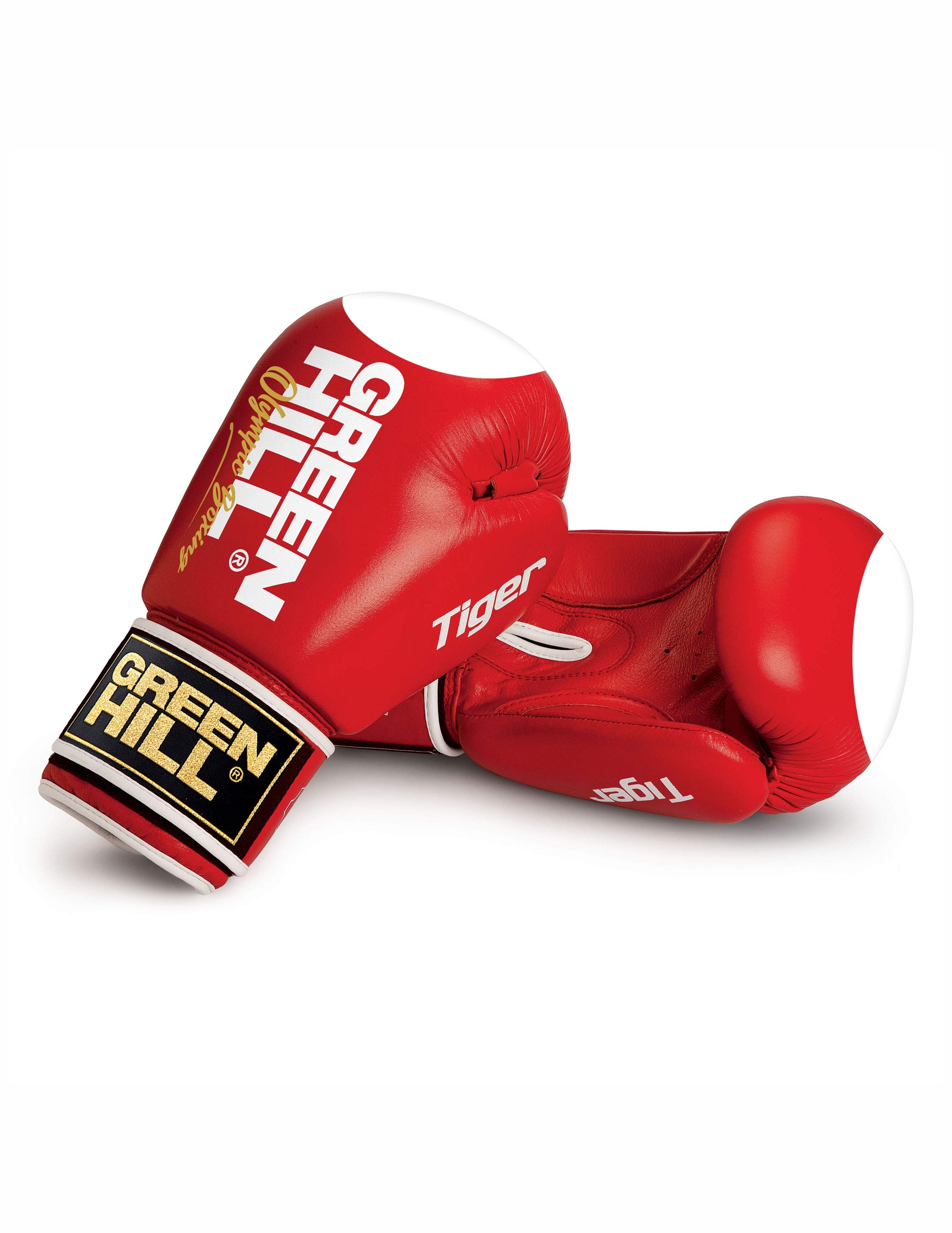 Green Hill Tiger AIBA Boxing Gloves - Training Gloves For Sparring & Bag Work
