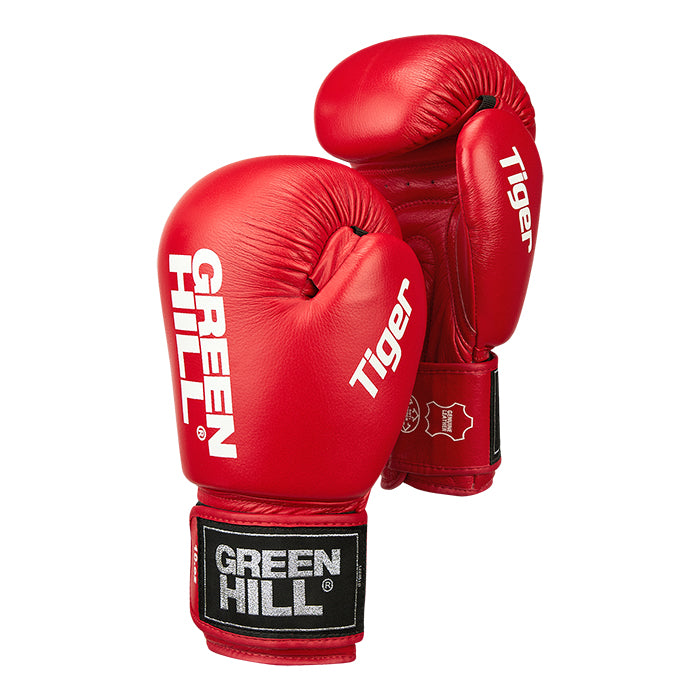 IBA Approved Boxing Gloves Tiger Green Hill Sports
