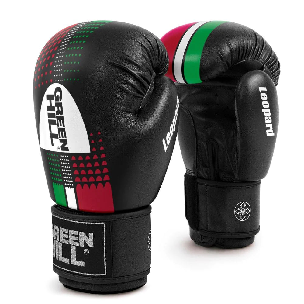 Green Hill Leopard Boxing Gloves Green Hill Sports