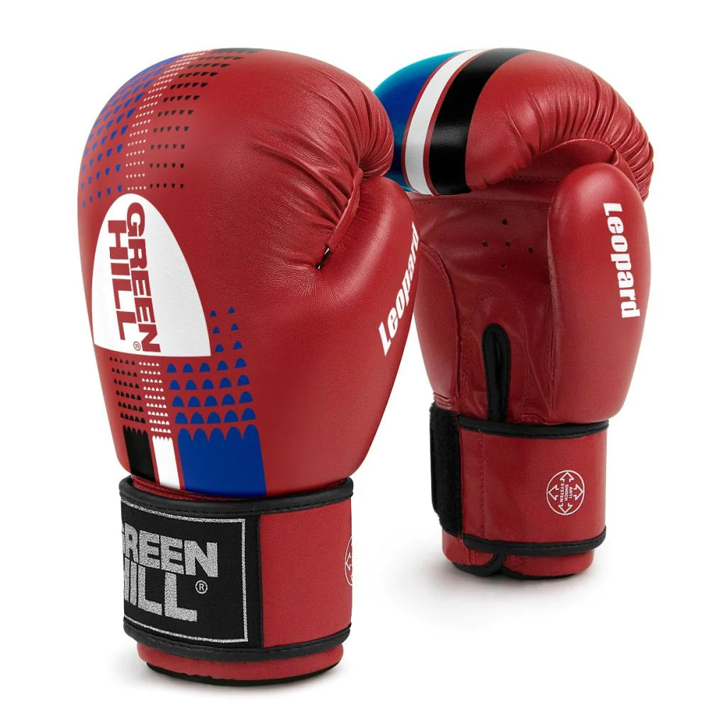 green hill handschuhe Green Hill Boxing Glove Leopard Red / 16Oz