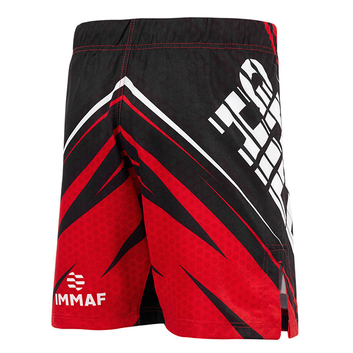 GREEN HILL MMA Shorts IMMAF APPROVED RED