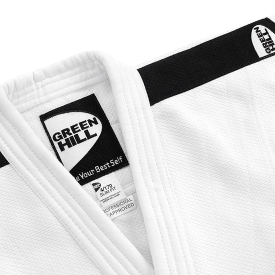IJF Approved Professional White Judo Suit Green Hill Sports