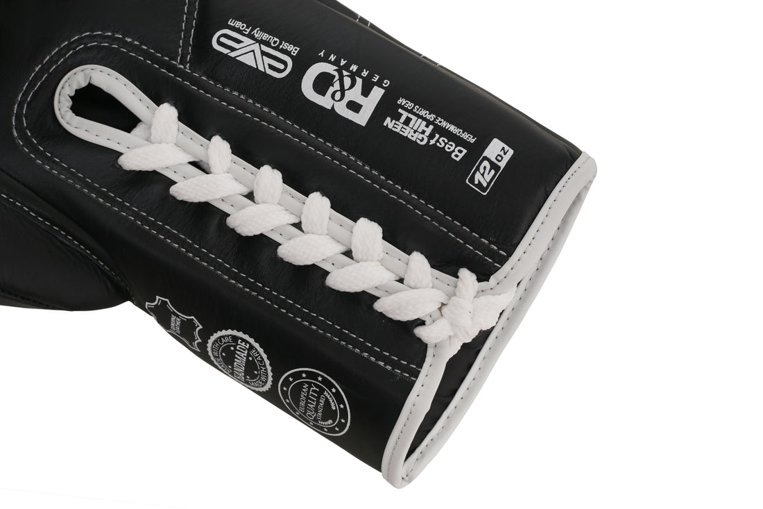 Genuine Leather Rumble Boxing Gloves Green Hill Sports