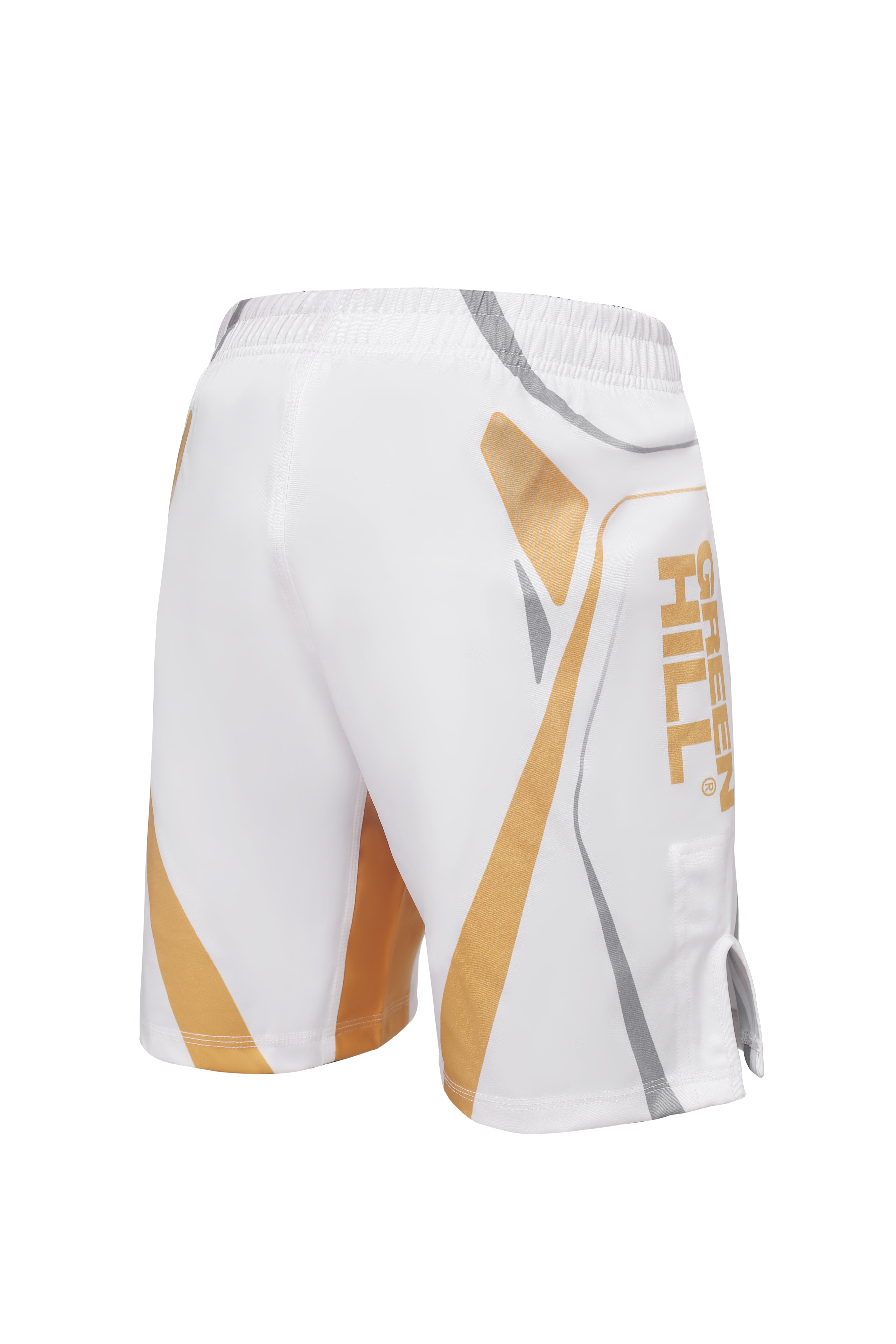 GREEN HILL New MMA Shorts IMMAF APPROVED White 2023