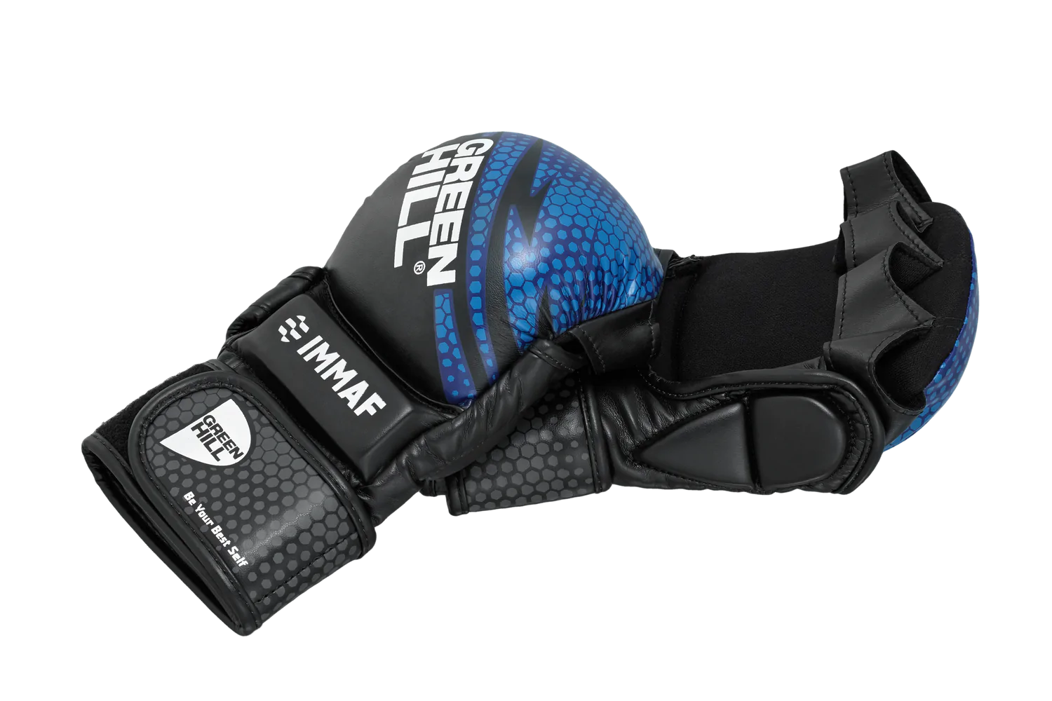 GREEN HILL IMMAF APPROVED MMA GLOVES BLUE