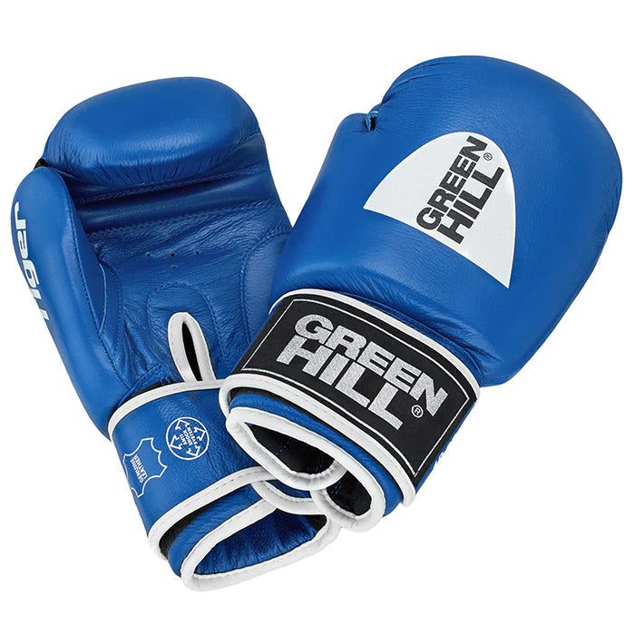 IBA Approved Boxing Gloves Tiger Green Hill Sports